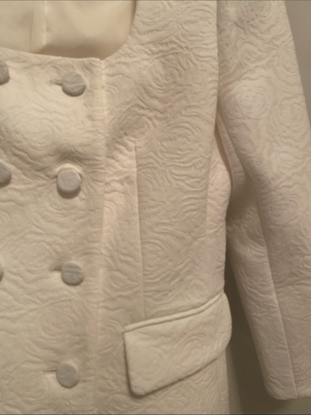 New ‼️Veronica Beard jacquard dickey jacket 3/4 sleeves Blazer size 4 no tag - Picture 4 of 6